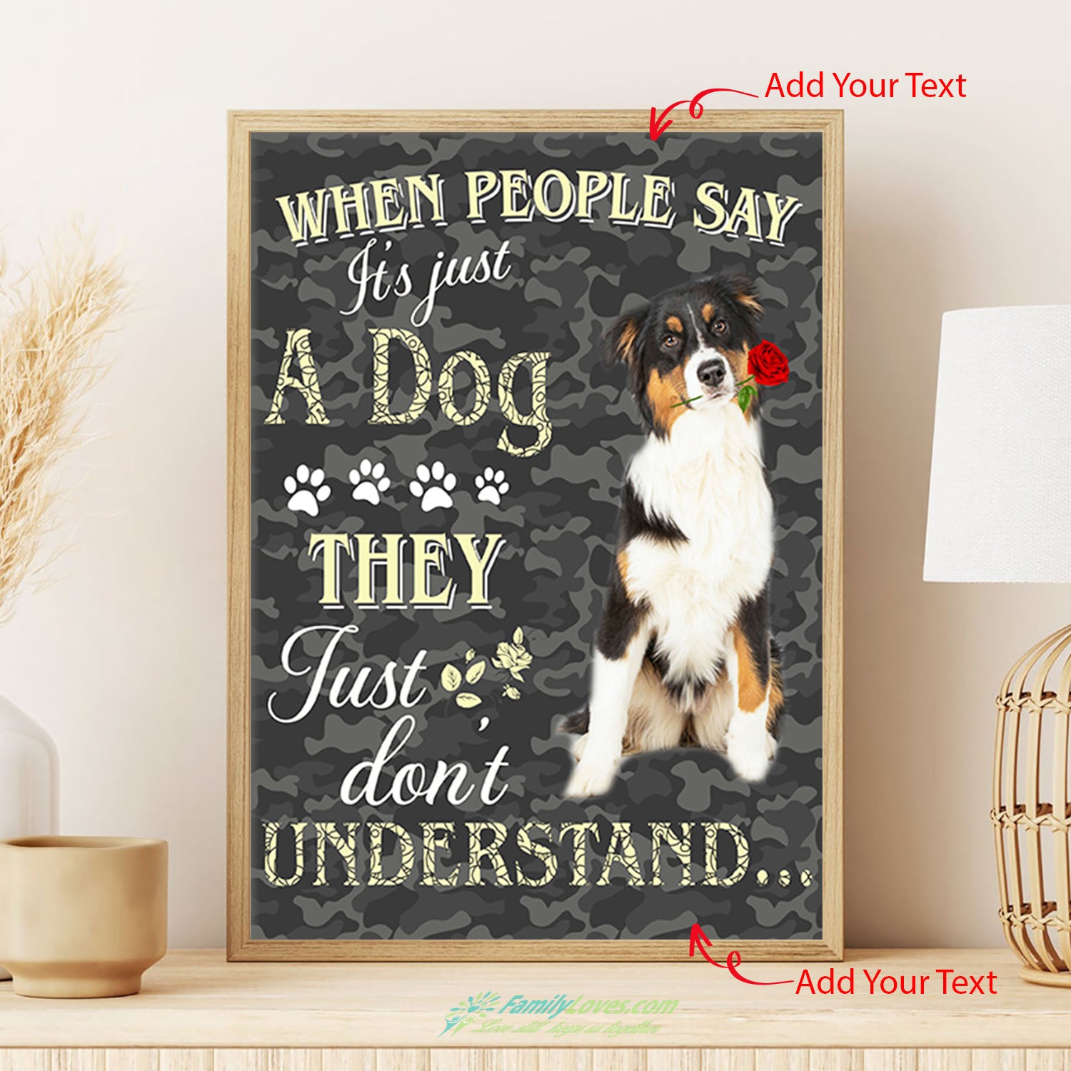 When People Say Its Just A Dog Canvas Painting Poster Wall All Size 1