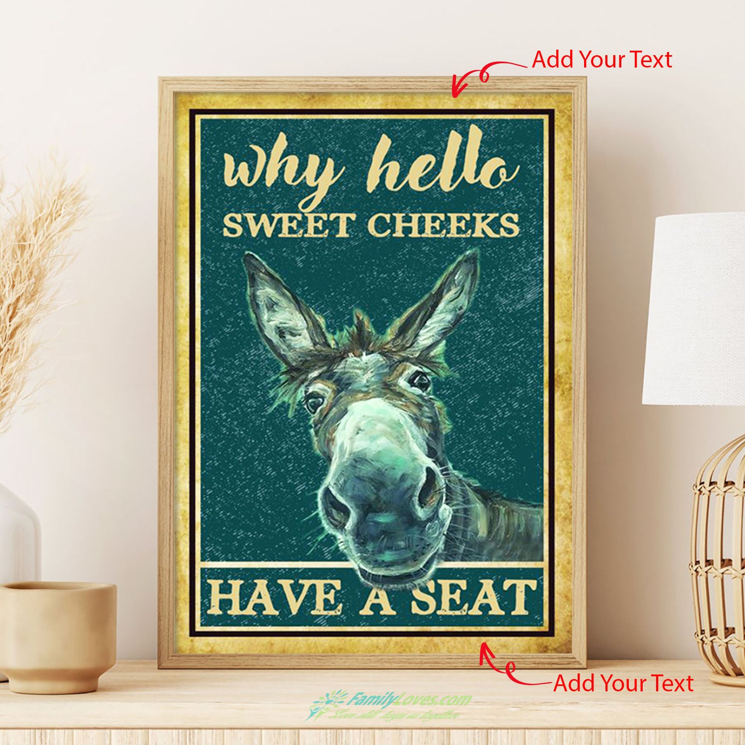 Why Hello Sweet Cheeks Canvas 18X24 Poster Wall Art All Size 1