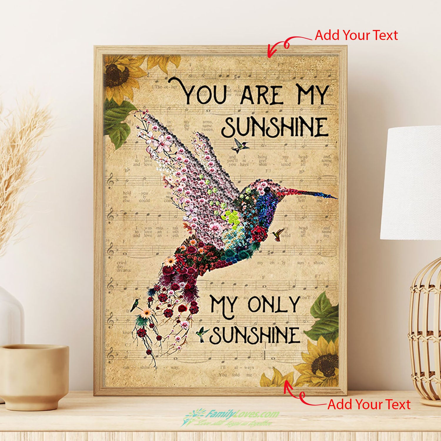 You Are My Sunshine My Only Sunshine Painting Canvas Poster Board All Size 1