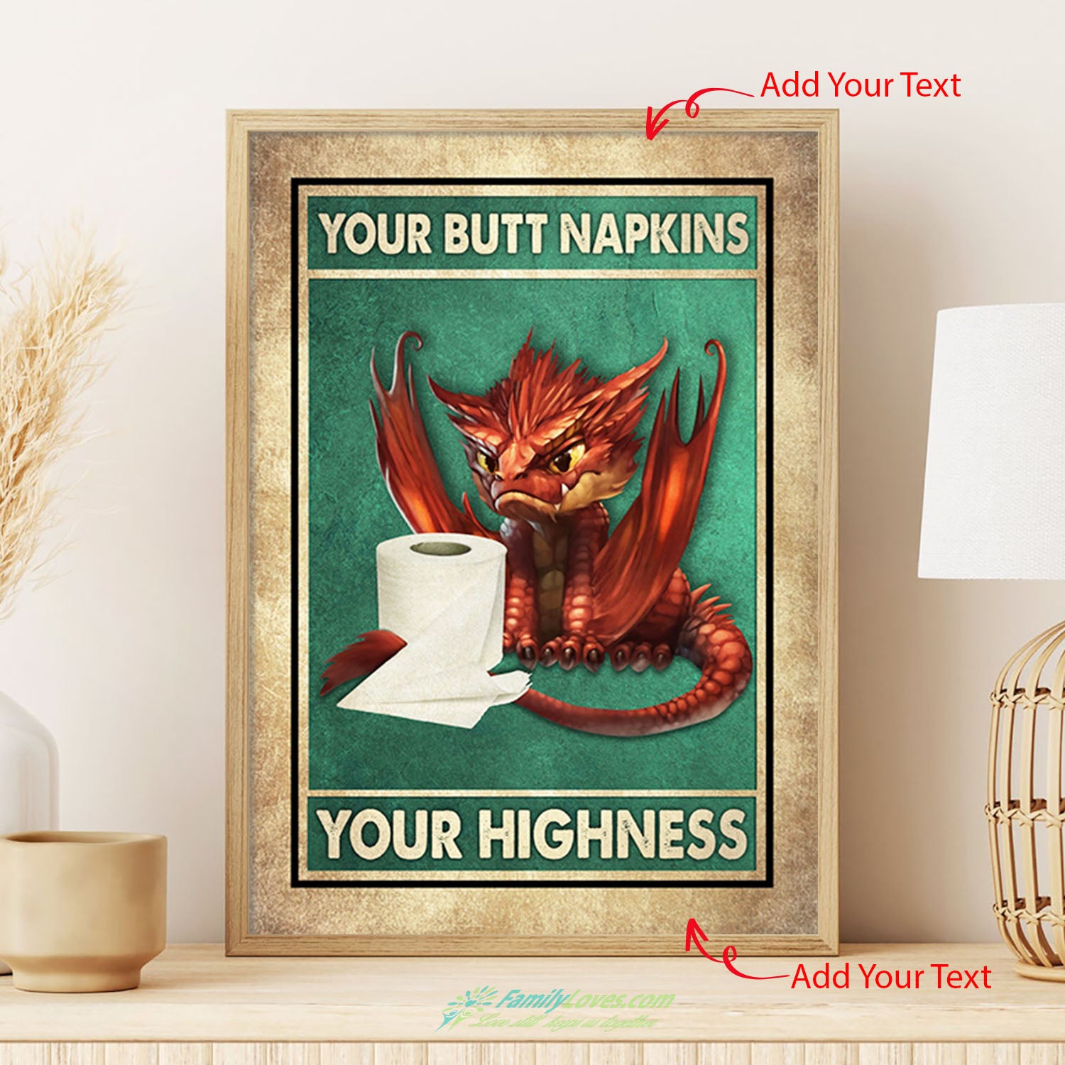 Your Butt Napkins Large Canvas Wall Art Poster 18X24 All Size 1