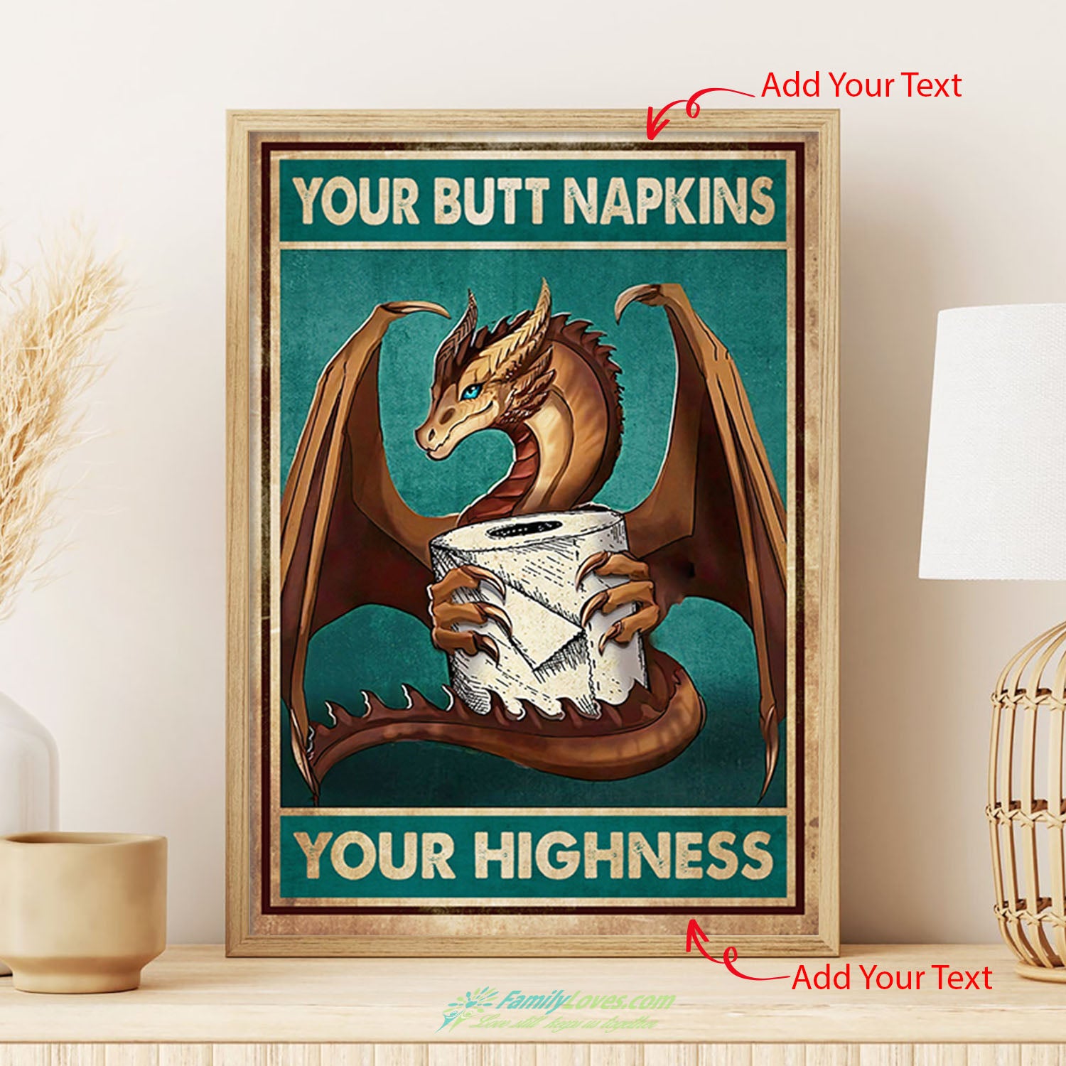 Your Butt Napkins Your Highness Canvas 16X20 Poster 16X20 All Size 1