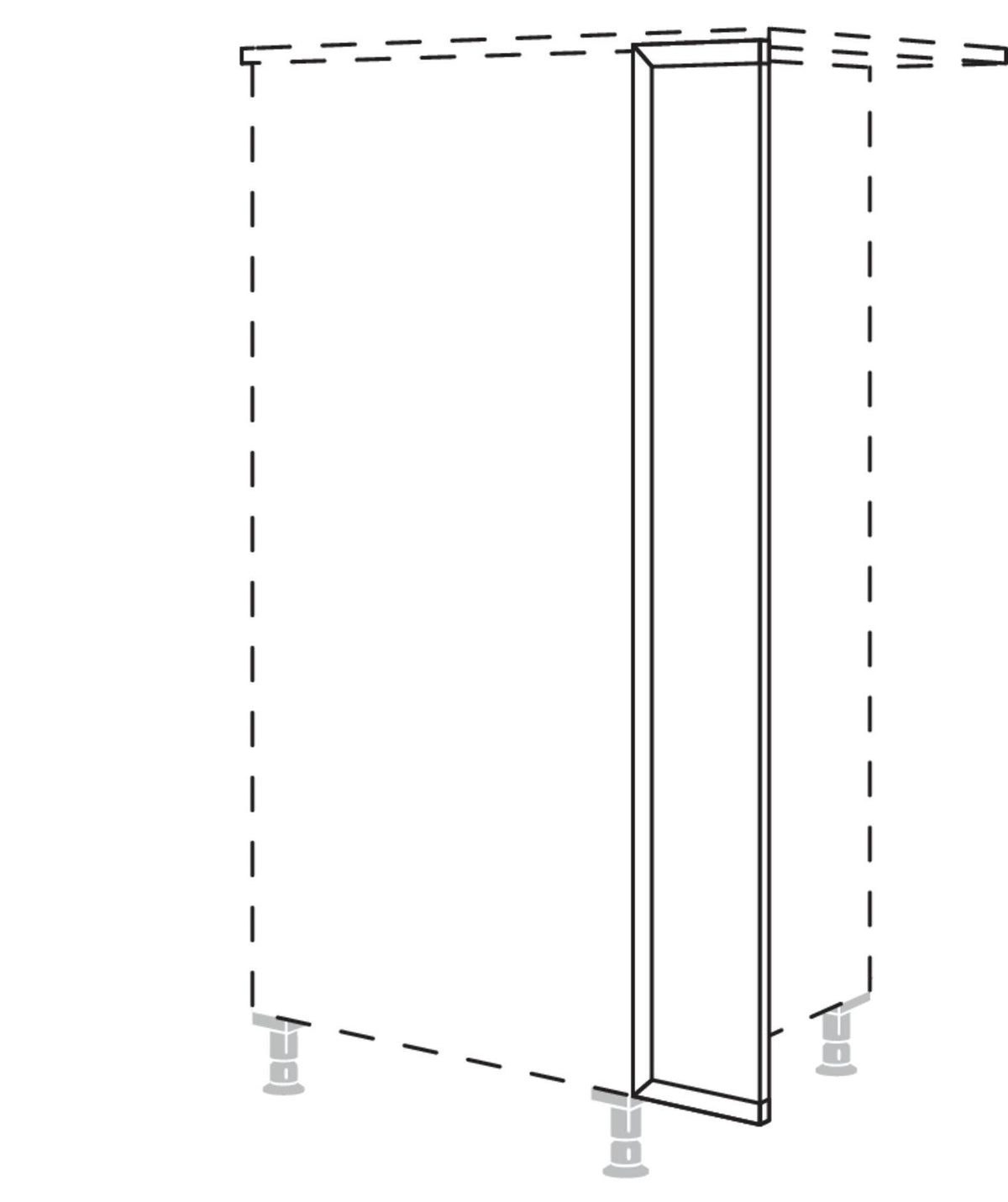 GSBD60-I  Façade de porte pour lave-vaisselle intégré L 60 cm