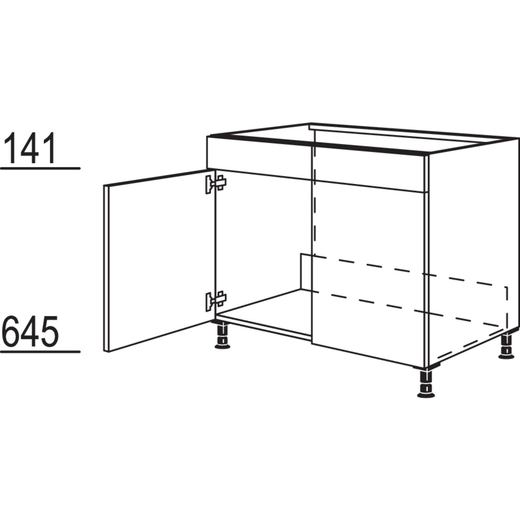 XL Nobilia SPU90-X Sink 90 unit base cm