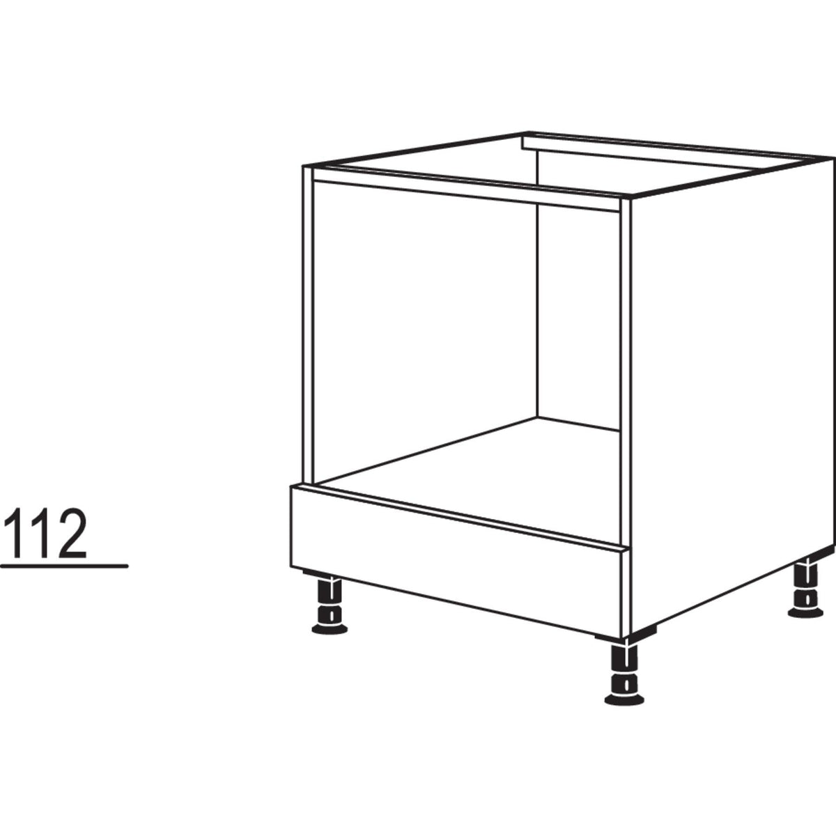 uitdrukking wenselijk Uitstroom nobilia ovenkast ovenkast fornuiskast 60 cm onderkast oven in wit -  TOP-SHELF.de