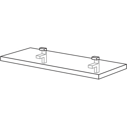 mit Wandbord mm stark Bodenhaltern, cm 100 VB25-100 nobilia 25