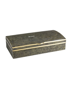 KIFU "Antique" Brown Shagreen Hinged Box