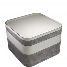 Load image into Gallery viewer, Grey Square Suede Stacking Tray 2