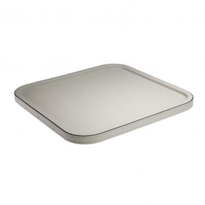 Light Grey Square Calfskin Stacking Tray 4