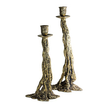 Load image into Gallery viewer, Large Polsihed Bronze Candle Holder