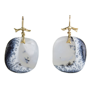 Dendritic Opal Earrings