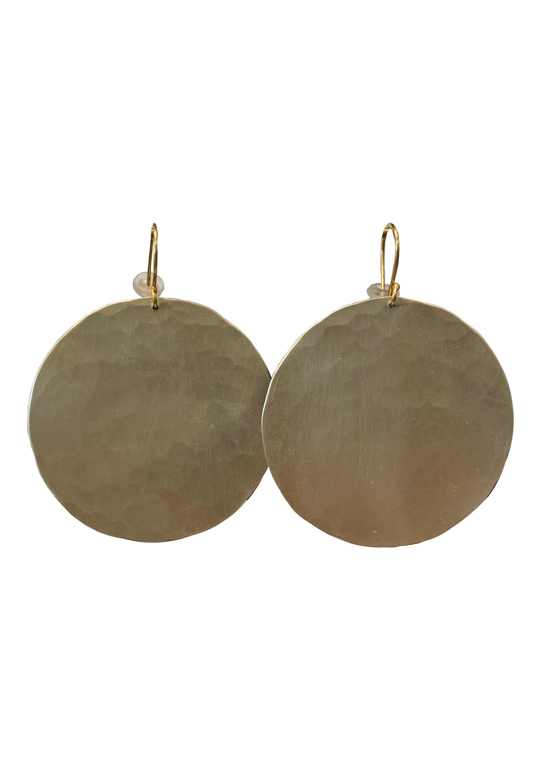 Lunar Hammered Earrings