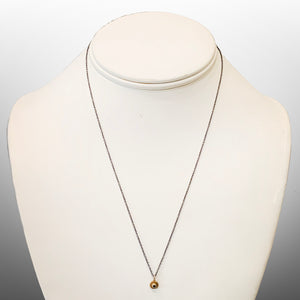 Black Diamond Dot Necklace