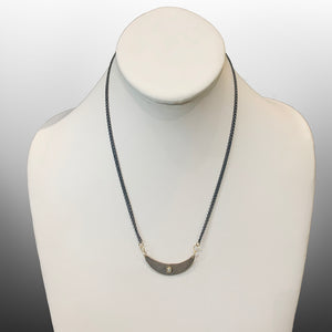 Janus Necklace with Grey Rosecut Diamond