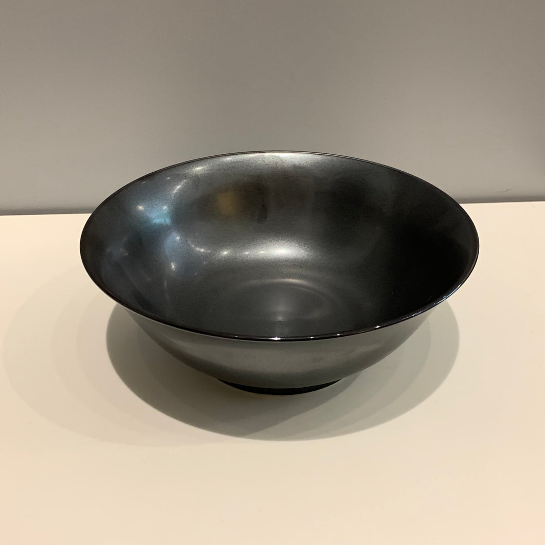 Medium Metallic Black Japanese Bowl
