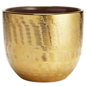 Textured Gold Large Cachepot