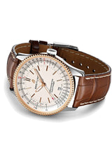 Breitling Mens Navitimer 1 Automatic 38 Brown Leather Strap Watch U17325211G1P1