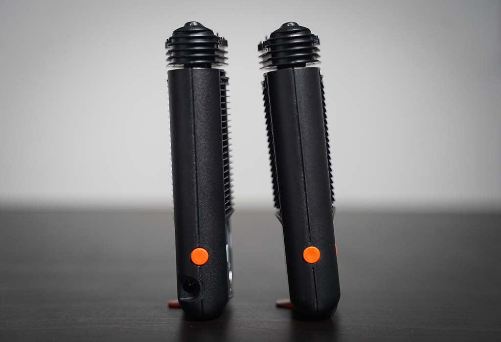 Mighty vs Mighty+ Dry Herb Vaporizer Standing Up