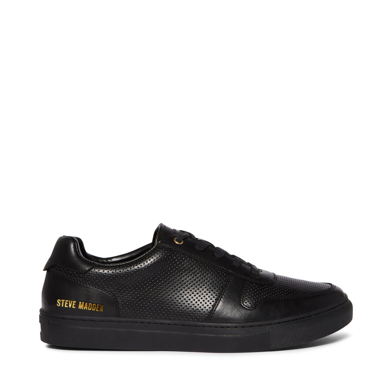 Steve madden hot sale black leather sneakers