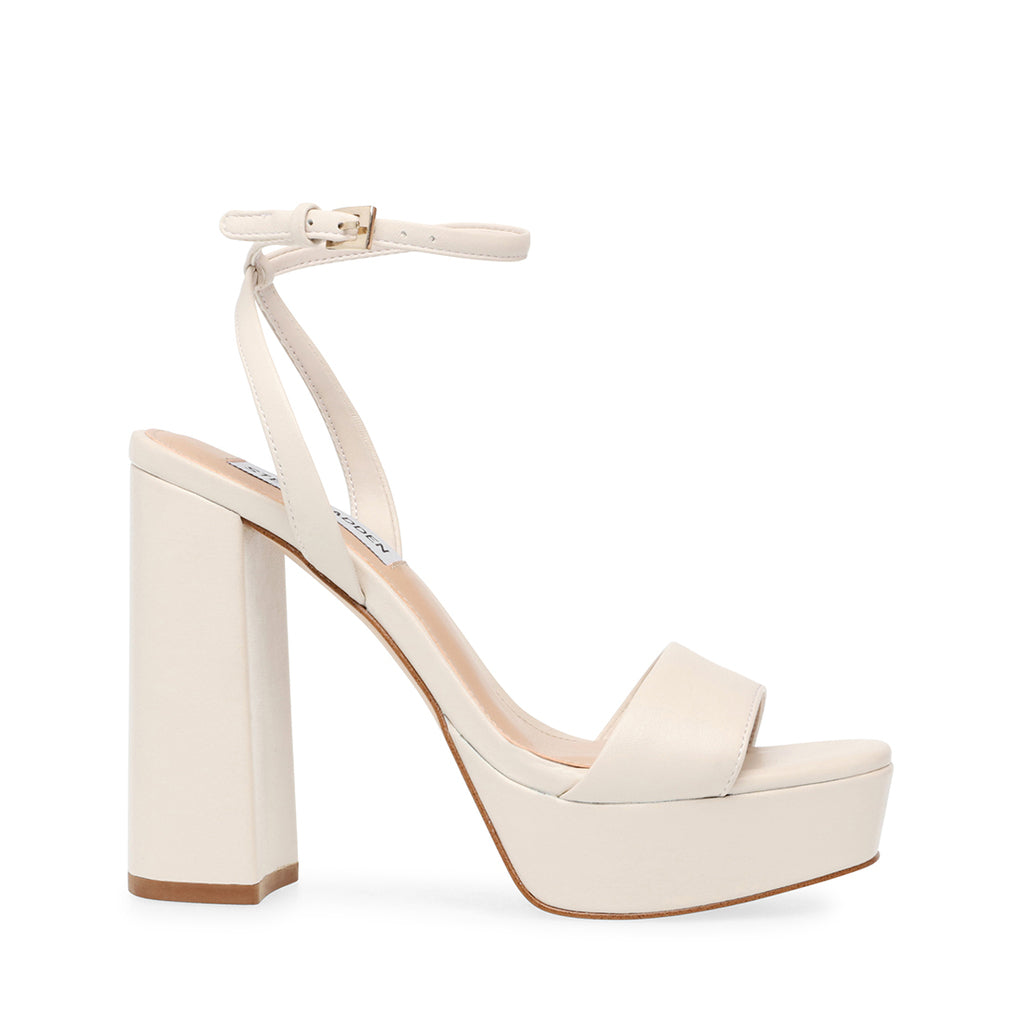 Lessa Sandal BONE PATENT – Steve Madden UK