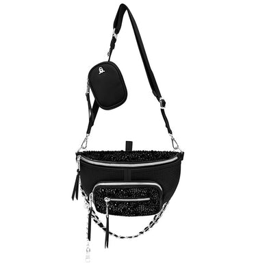 Steve Madden Bag Black Nylon Tote Purse Satchel Handbag Travel Crossbody