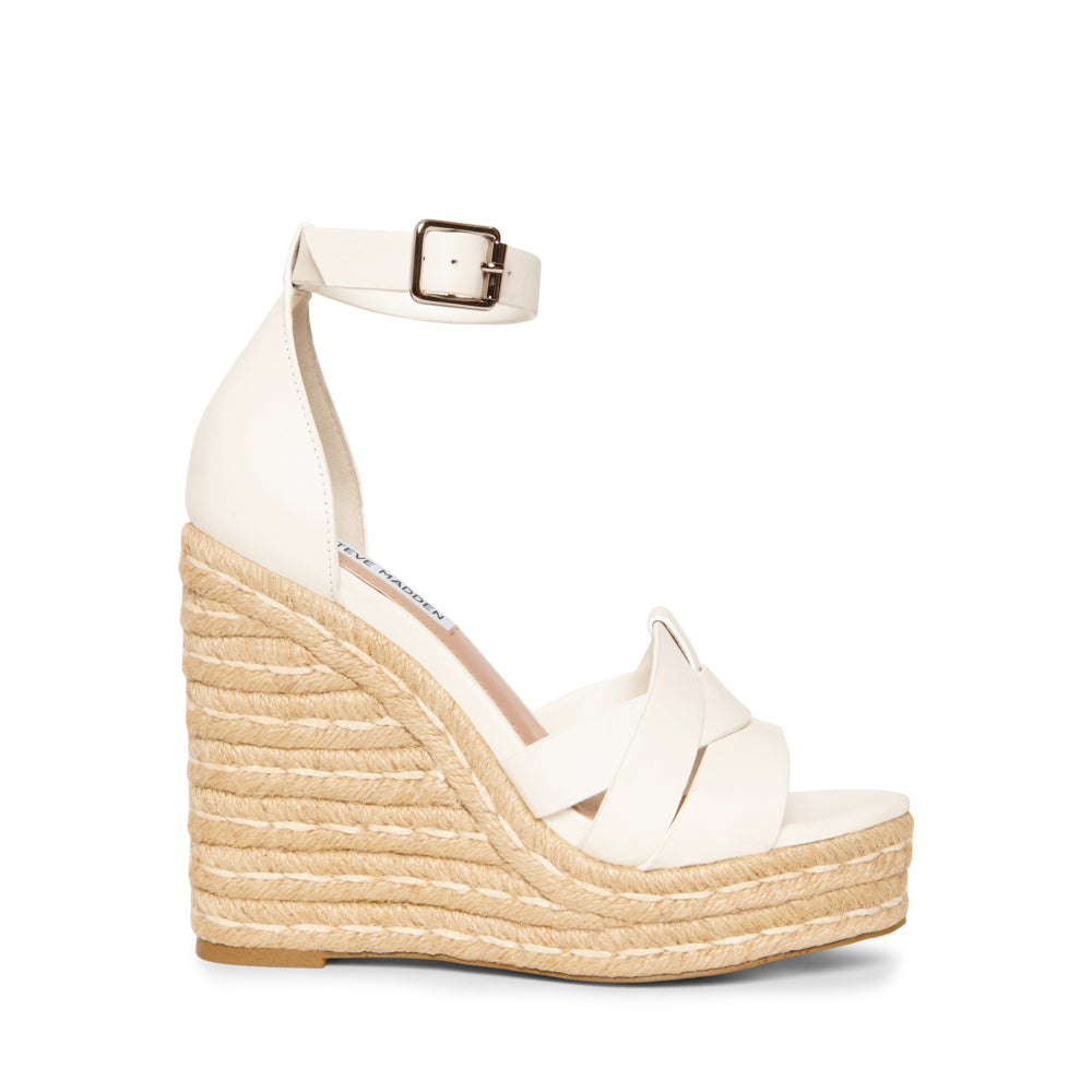 Sivian Sandal WHITE LEATHER – Steve Madden UK