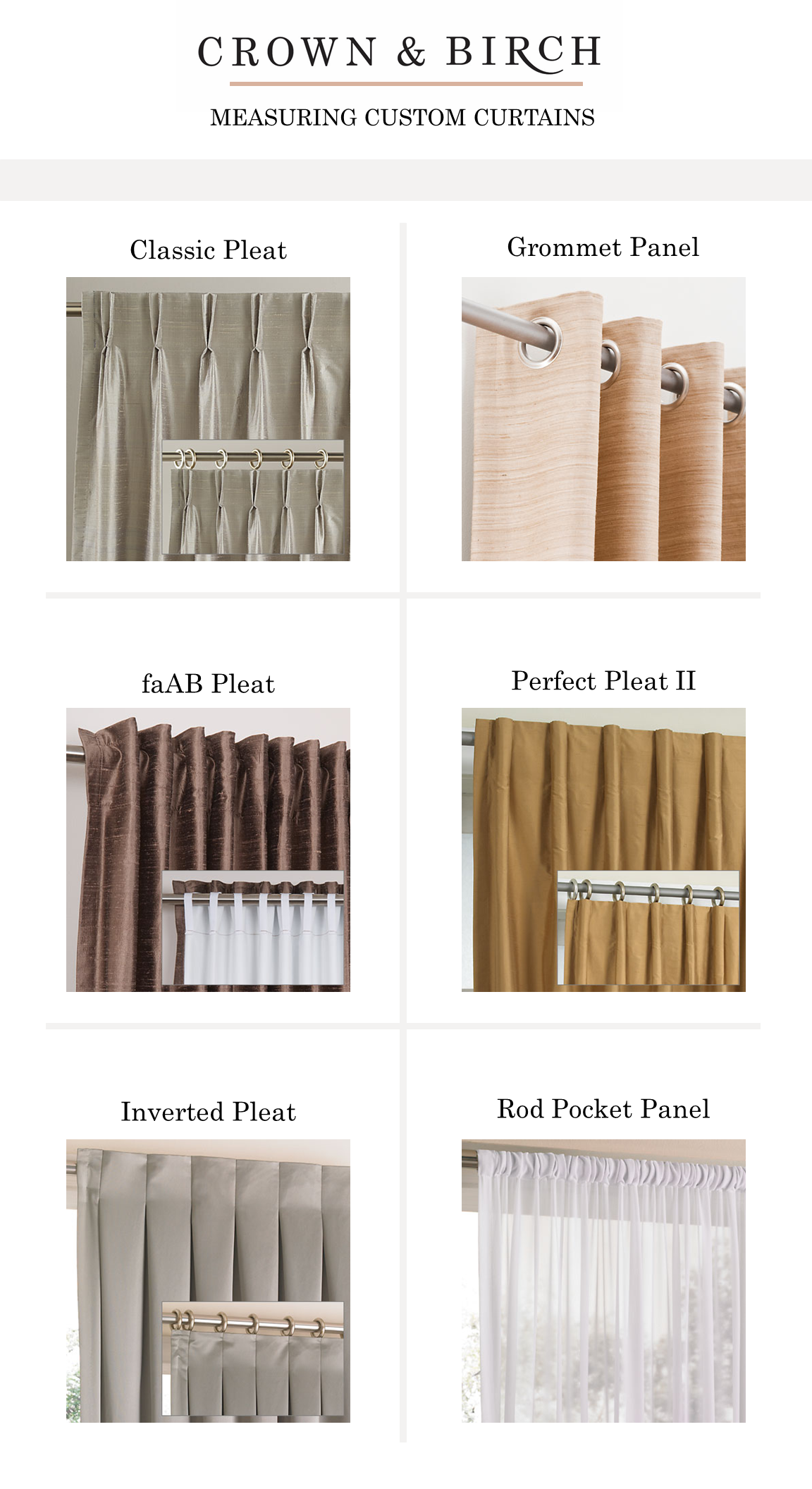 types of curtains guide