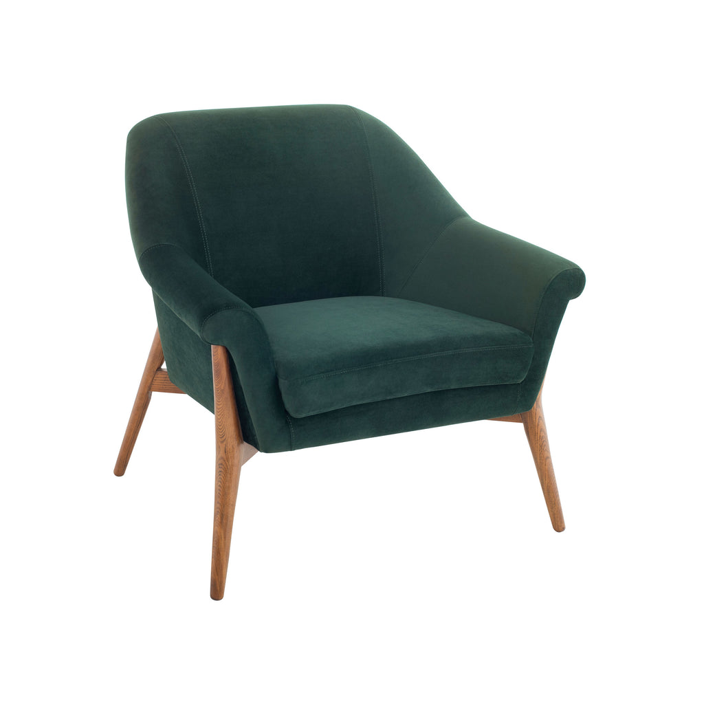 evelyn occasional chair  emerald green