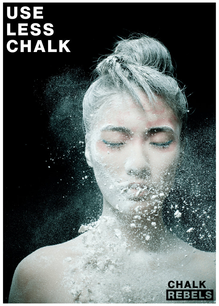 Chalk Rebels : Use Less Chalk Poster Woman