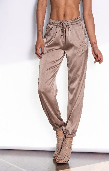 silk joggers