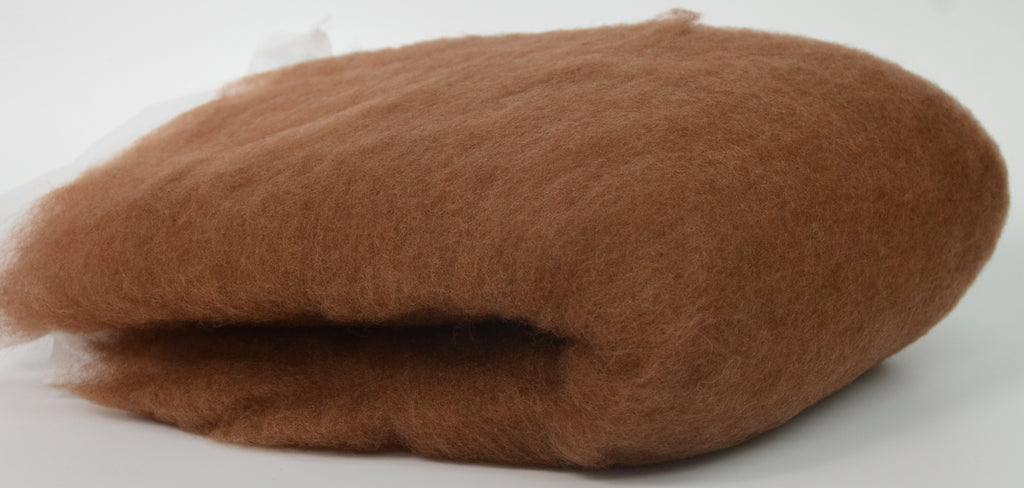 MINI-BATT: NATURAL BROWN- Wool Batting for Felting, Spinning, Weaving, –  FeltLOOM