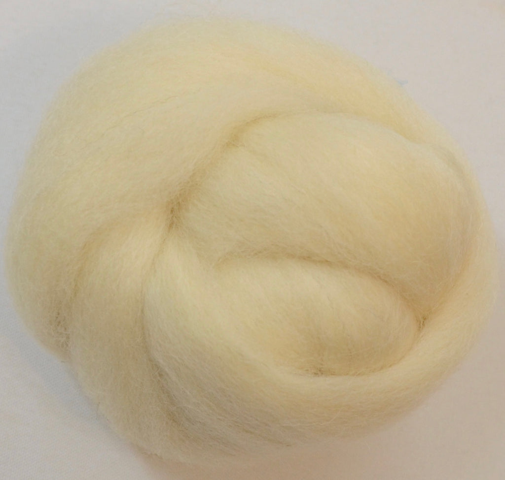 Fiber - natural white core wool roving – felting 4 fun