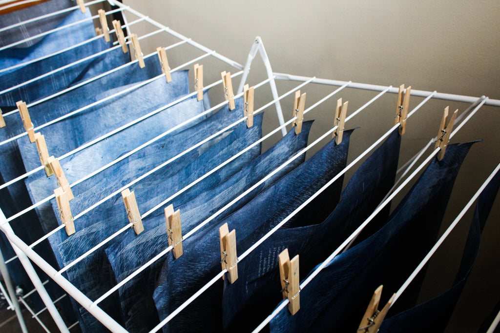 Book pages hanging up to dry: conversations with the ocean