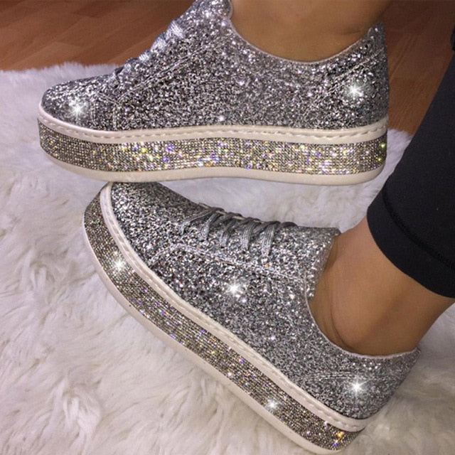 ladies glitter shoes
