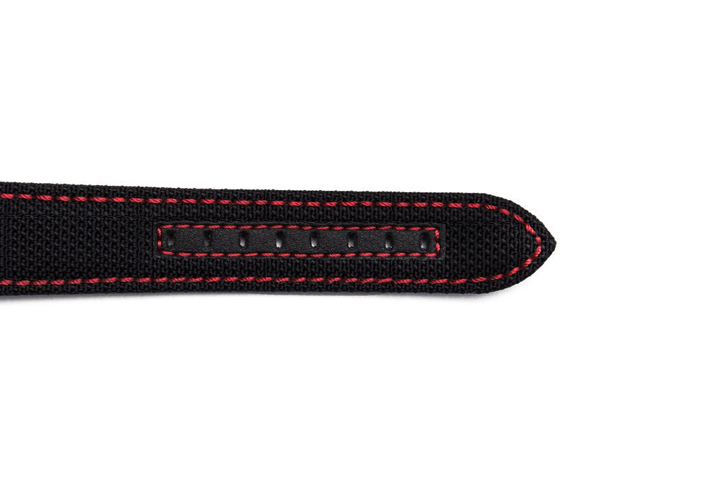 Black Kevlar Watch Strap, Red Stitch | J.Ciro Watches | Reviews on Judge.me