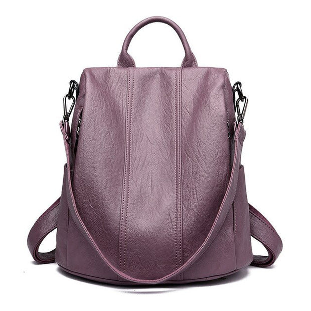 Genuine Leather Anti-theft Travel Backpack Viconchic(Buy 2 Get 20% Off Using Code: VC20)
