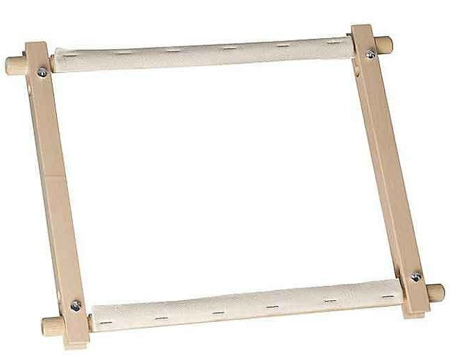 Tapestry Frame, Cross Stitch Embroidery Rotating Roller Frame 9" x 9" Sew Inspiring UK