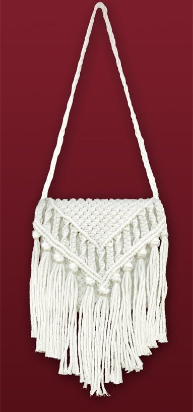 macrame shoulder bag