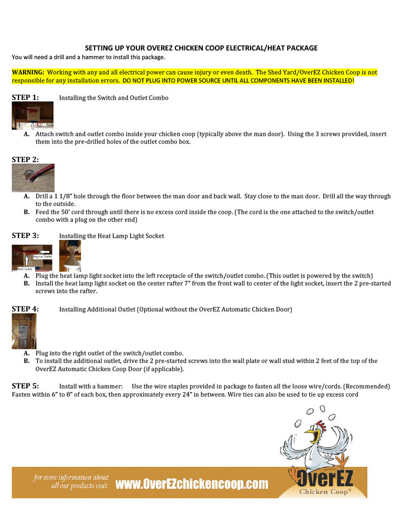 Electrical Heat Package Page 2 Instructions