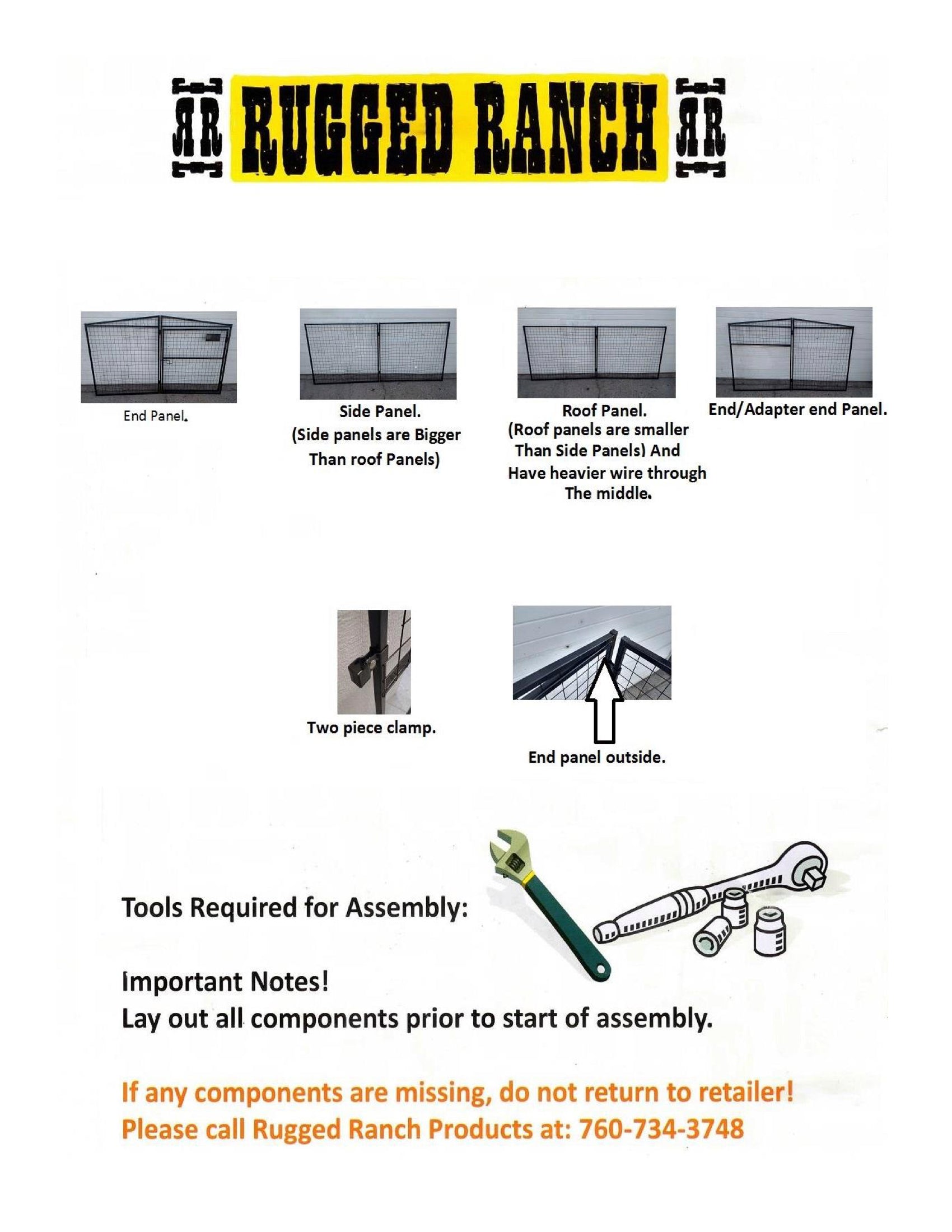 Rugged Ranch Chicken Run 7x16x4 Instructions 2