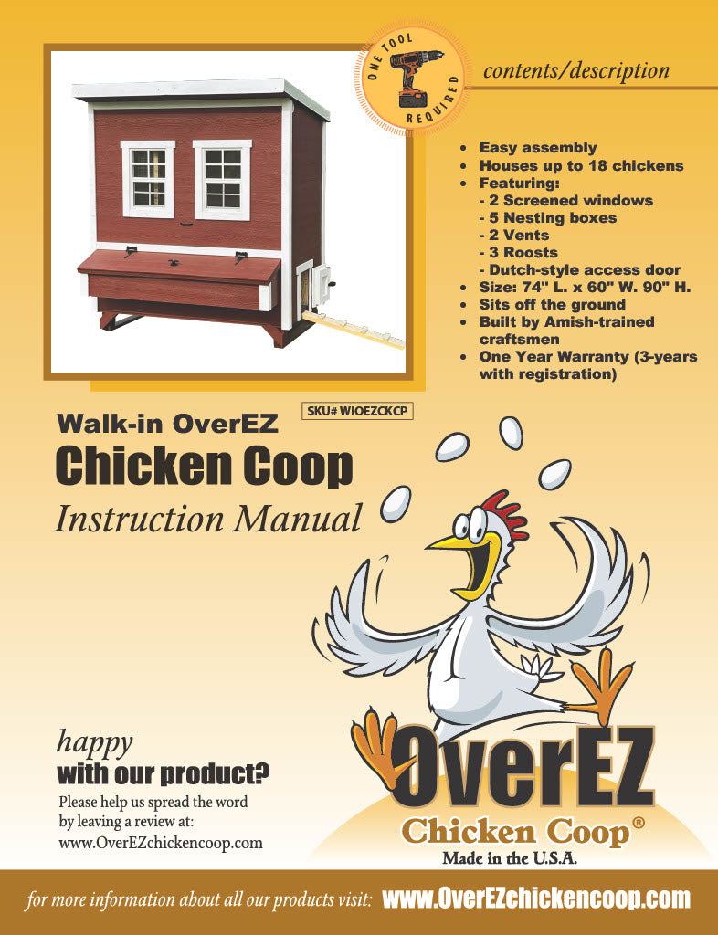 Walk-In Chicken Coop Instructions