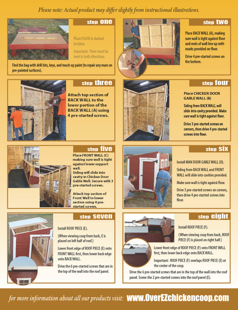 Walk-In Chicken Coop Instructions