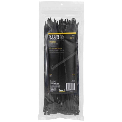 Cable Ties, Zip Ties, 23 kg Tensile Strength, 28 cm, Black - 450-210