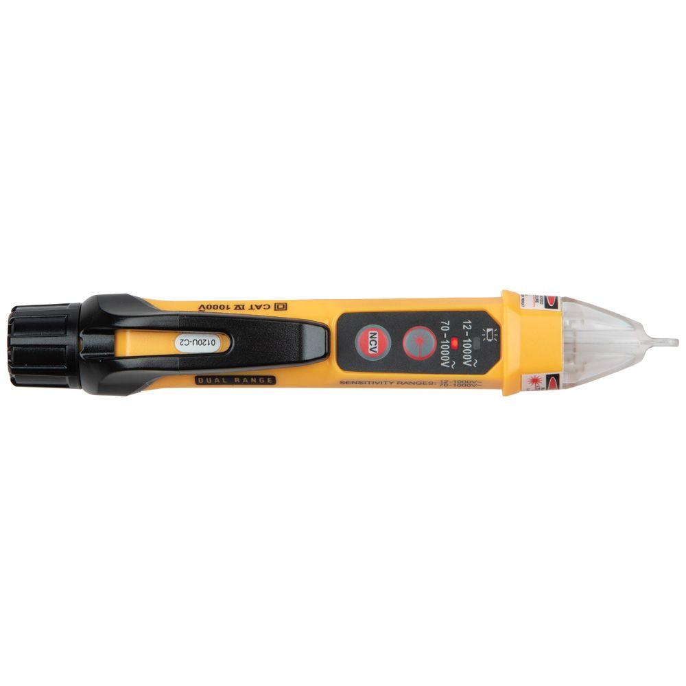 Klein Tools Non-Contact Voltage Tester Pen, Dual Range, with Laser Pointer, Model NCVT-5A