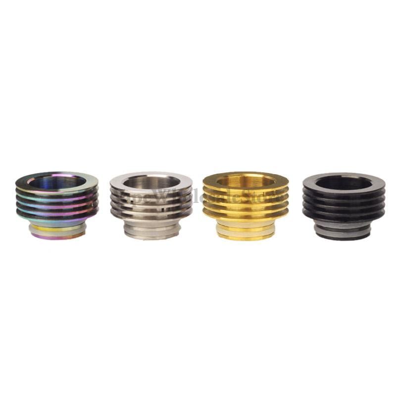 Colorful 810 To 810 Stainless Steel Heat Sink Drip Tip Adapter For All 810 Sized Tanks