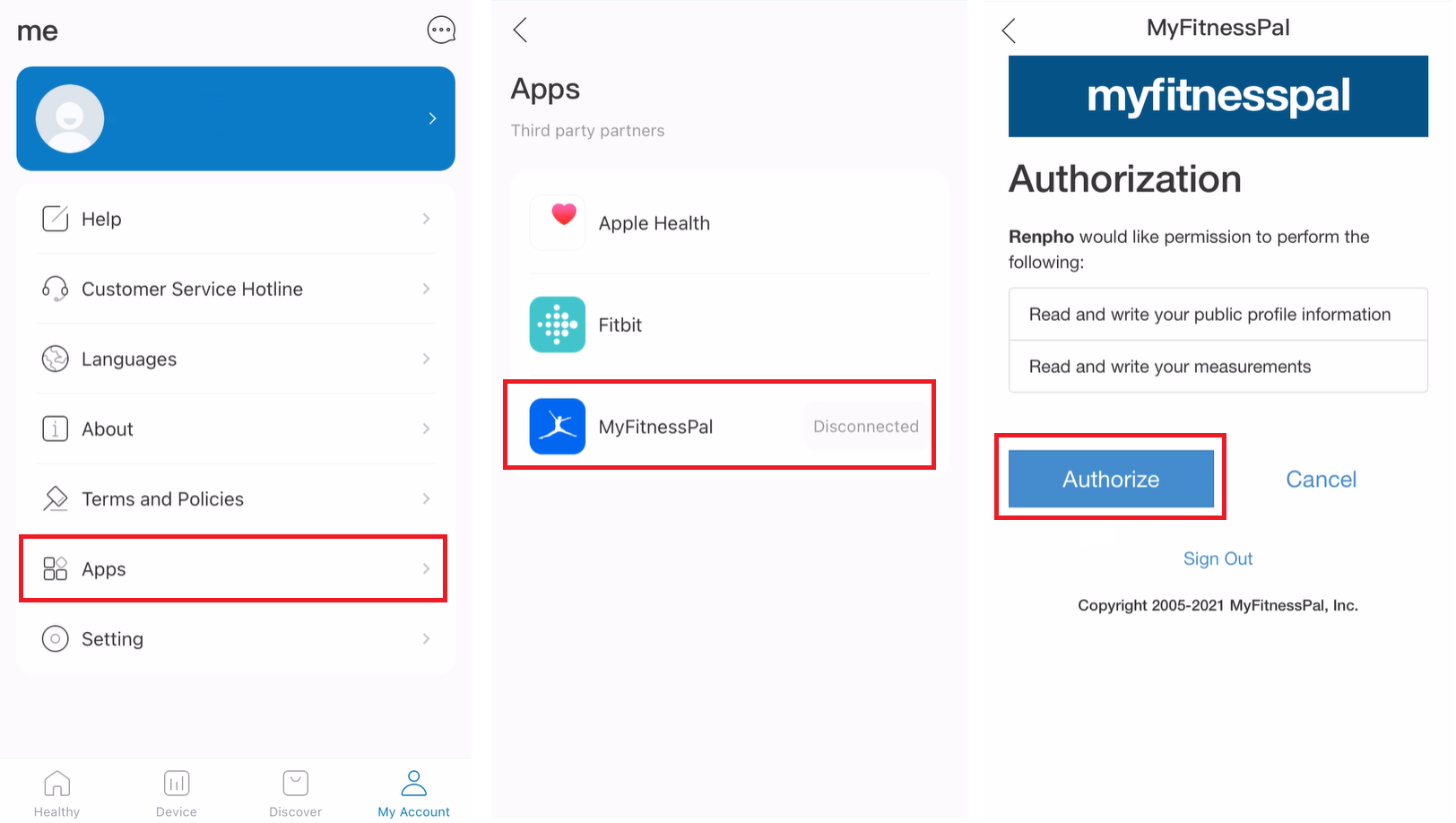 RENPHO Smart Body Scale: Connecting Your RENPHO Health Data to the MyF –  RENPHO US