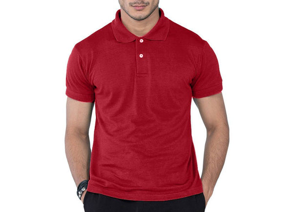 Basic Polo Shirt for Men - Maroon (DZ14984)