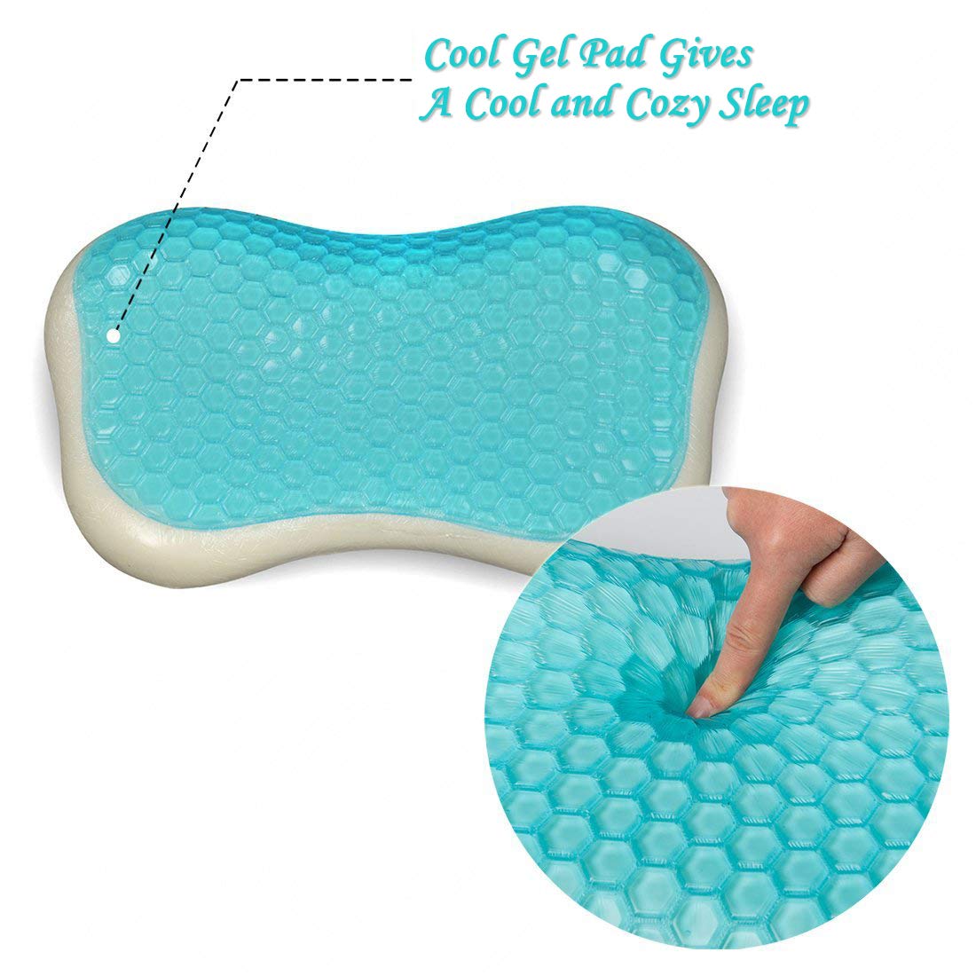 wavve memory foam gel pad pillow