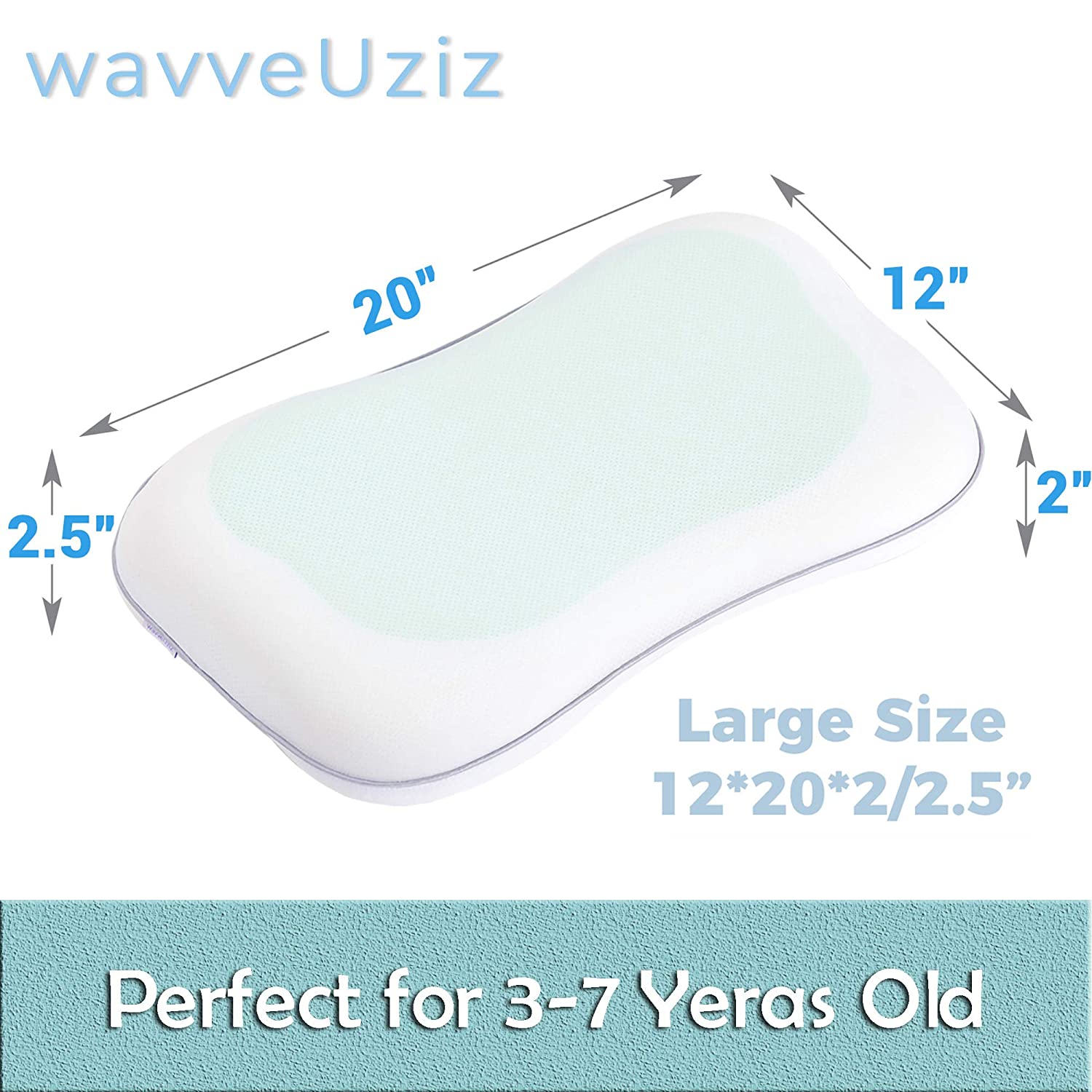 wavve memory foam gel pad pillow