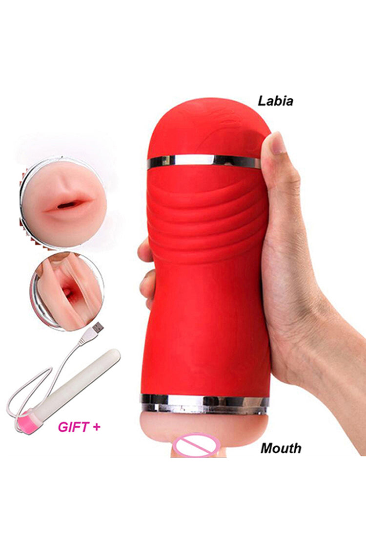Male Masturbator Dual Hole Deep Throat Realistic Oral vagina Sex Toy f –  ThrillHug
