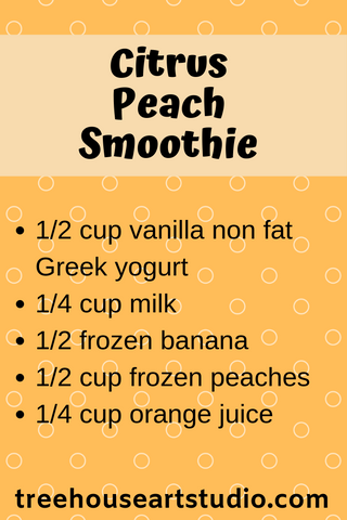 recipe for citrus peach smoothie